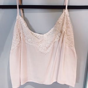 Lace Light Pink Tank
